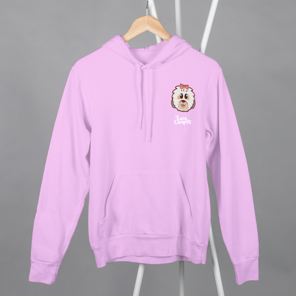 Hoodie Galleta rosa pastel con capucha - producto oficial Lara Campos