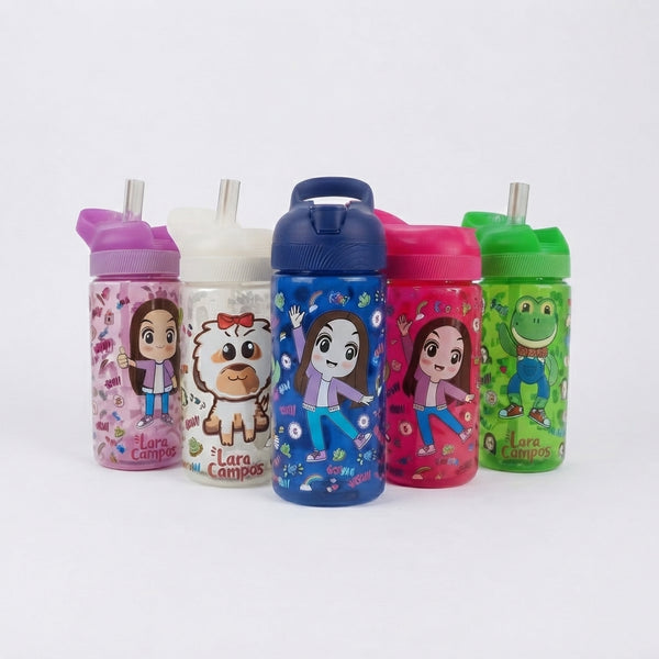 Cilindro mini Oh Yeah! de 470 ml con popote - producto oficial Lara Campos