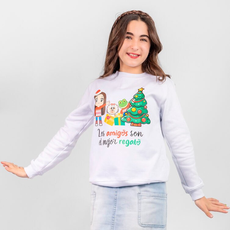 Sudadera Blanca Navidad — vista 2