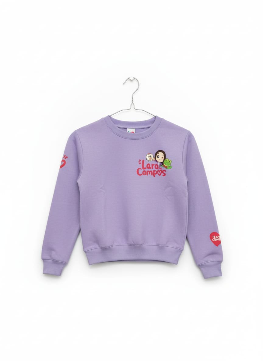SUDADERA LILA AMIGOS