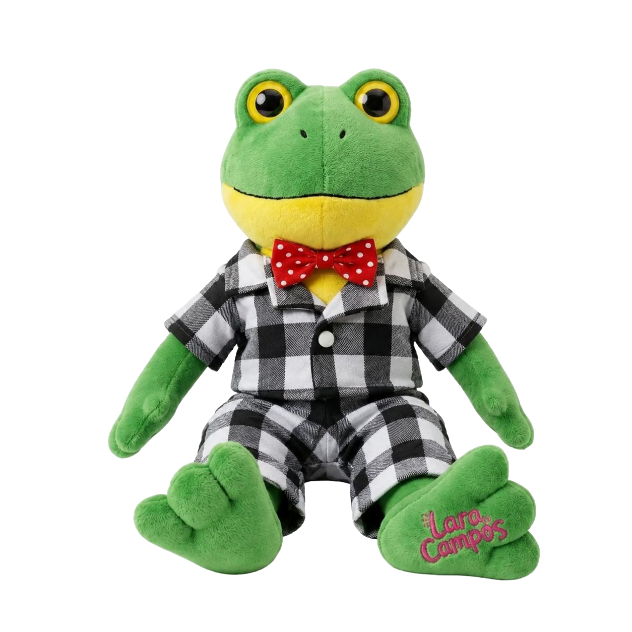Pijama cuadros negro y blanco